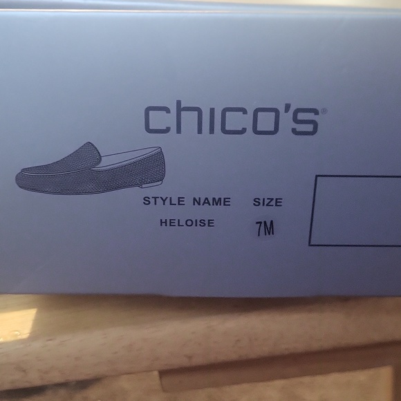 CHICOS Rhinestone Loafers~ 7M Black - Picture 7 of 8